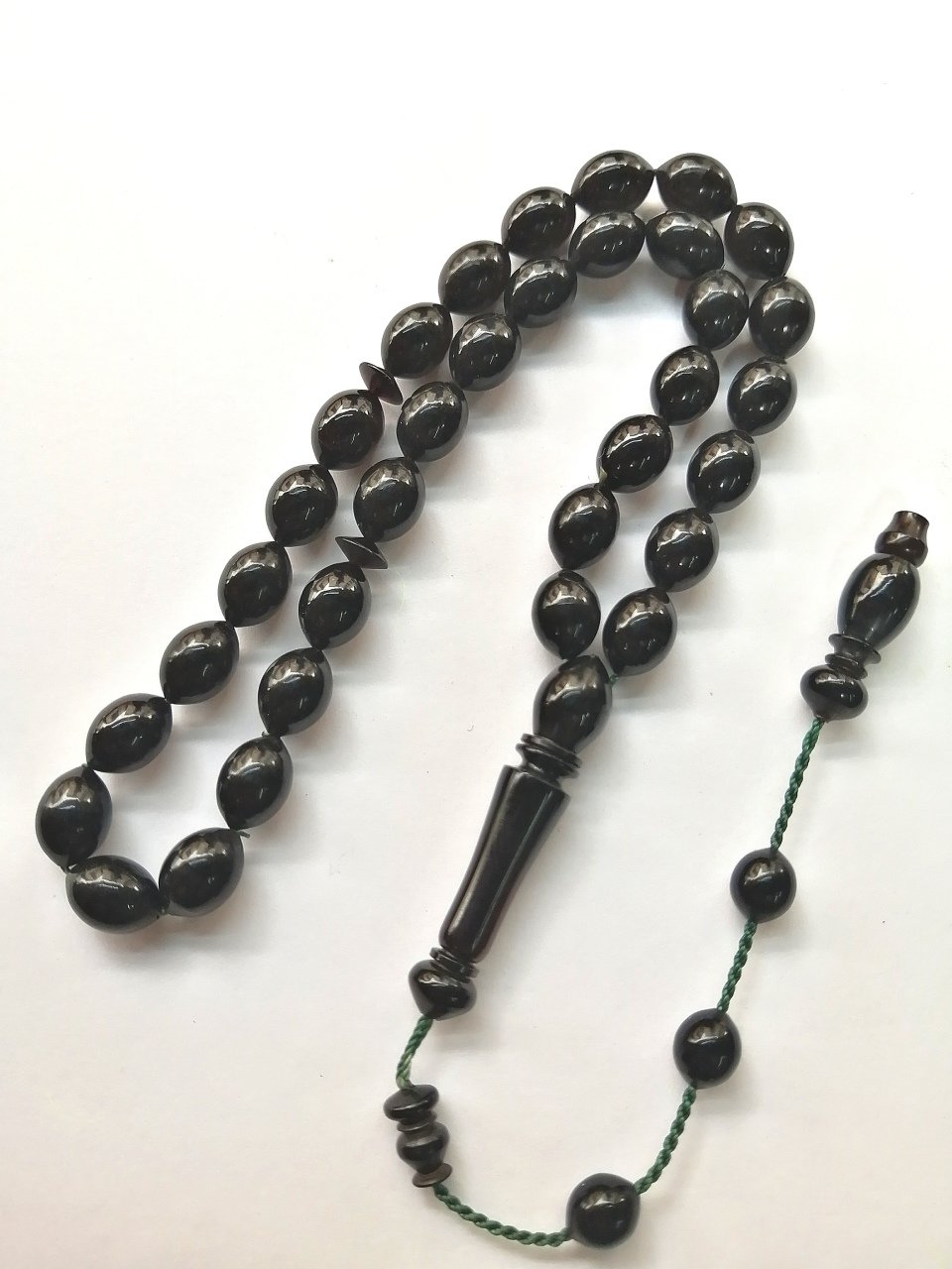 Sistem Püsküllü İmamesi Özel işçilikli Beyzi Kesim Ateş Kehribar Tesbih