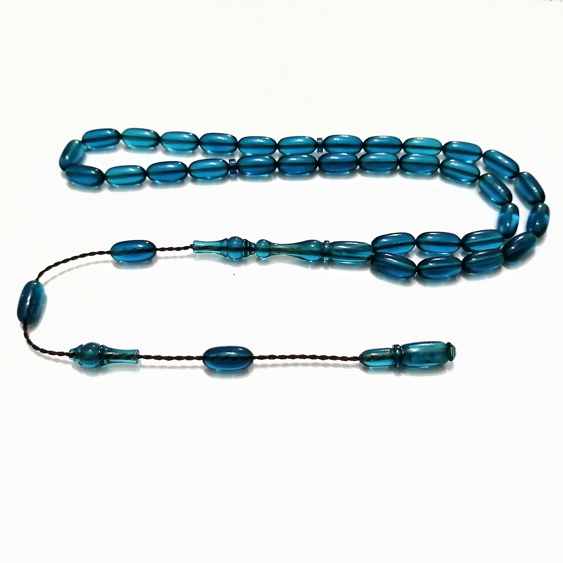 Sistem Püsküllü Şenalp Model Ateş Kehribar Tesbih