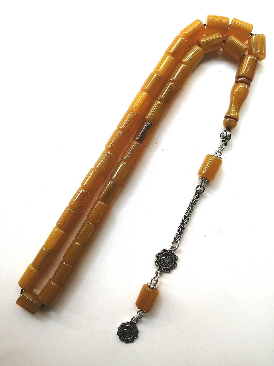 925 Ayar Gümüş Püsküllü Çubuk Malzeme Tesbih