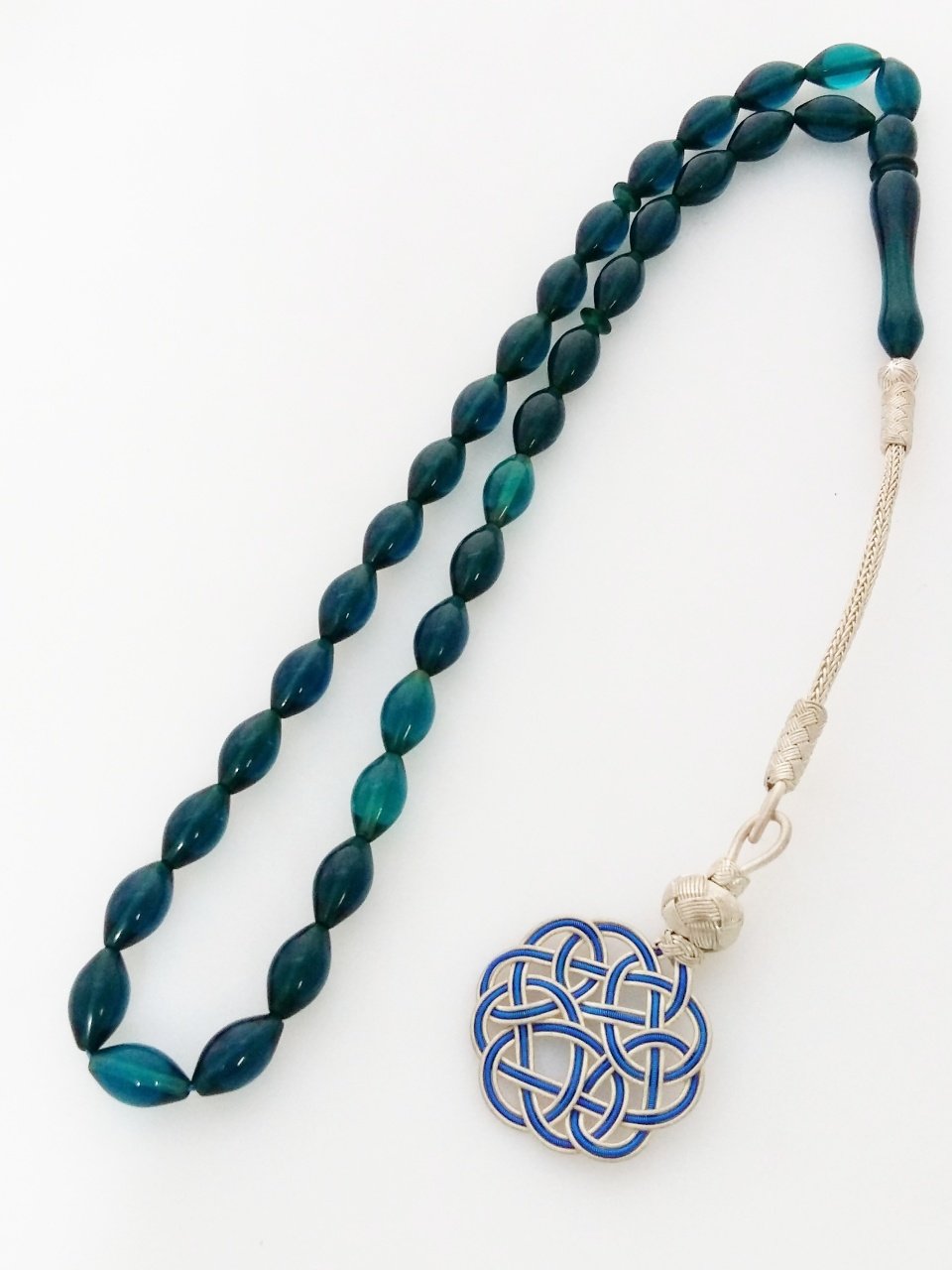 Gümüş Kazaz Püsküllü Piyasanın En Kaliteli Hammadesinden Yapılmış Kolleksiyonluk Ateş Kehribar Tesbih