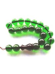 17 li Küre Kesim Ateş Kehribar Efe Model Tesbih