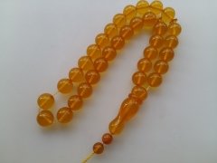 Sıkma Kehribar Tesbih