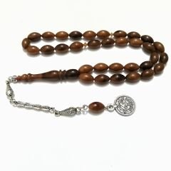 Gümüş Kaplama Alpaka Püsküllü Beyzi Kesim Katalin Tesbih