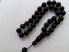 Kırmızı Yansımalı Sıkma Kehribar Tesbih