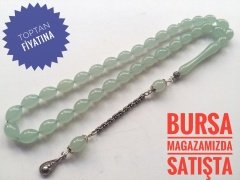 925 Ayar Gümüş Püsküllü Bukalemun Sıkma Kehribar Tesbih