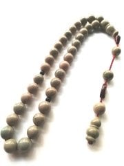 Sistem Püsküllü İmamesi Özel İşçilikli Küre Kesim Sıkma Kehribar Tesbih