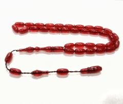 Sistem Püsküllü Şenalp Model Sıkma Kehribar Tesbih