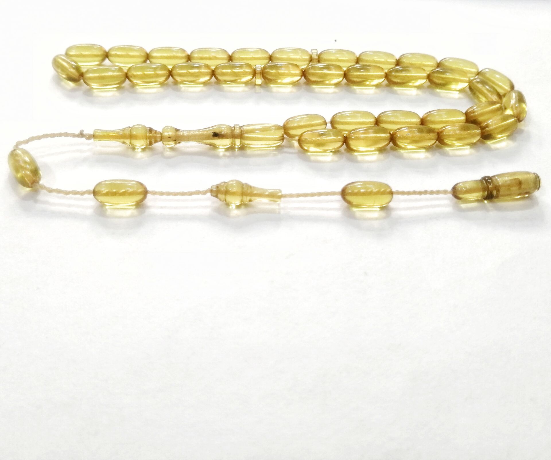 Sistem Püsküllü Şenalp Model Ateş Kehribar Tesbih