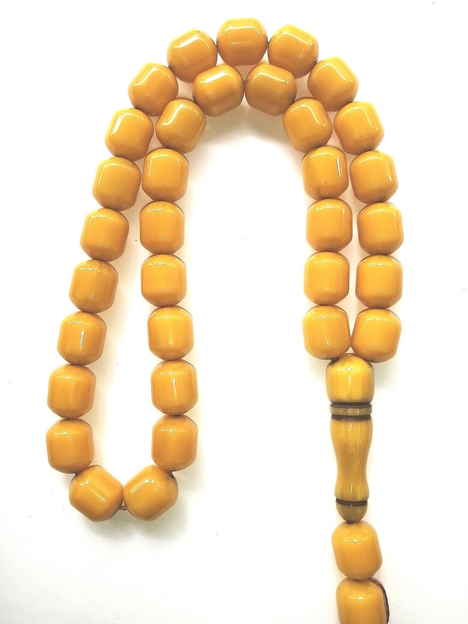 Çubuk Malzeme Eskitme Model Hareli Sıkma Kehribar Tesbih