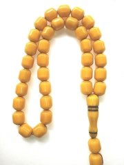 Çubuk Malzeme Eskitme Model Hareli Sıkma Kehribar Tesbih