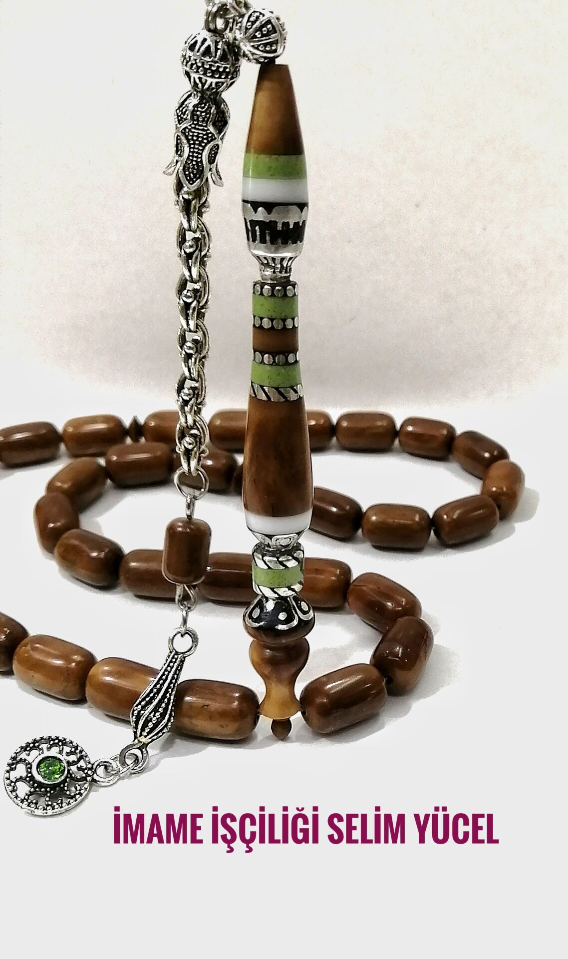 Gümüş Nakkaş İmameli Kuka Tesbih