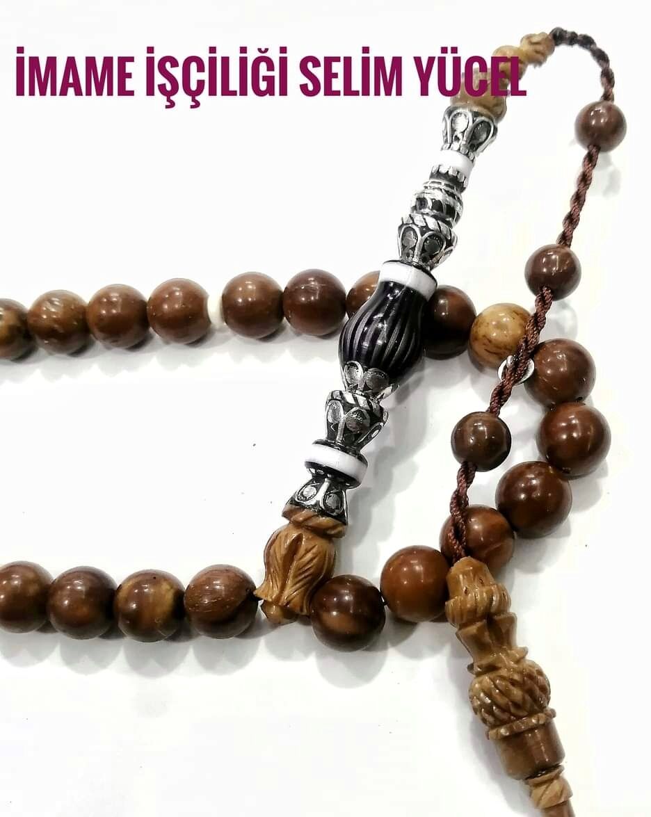 Sistem Püsküllü Nakkaş İmameli Küre Kesim Kuka Tesbih