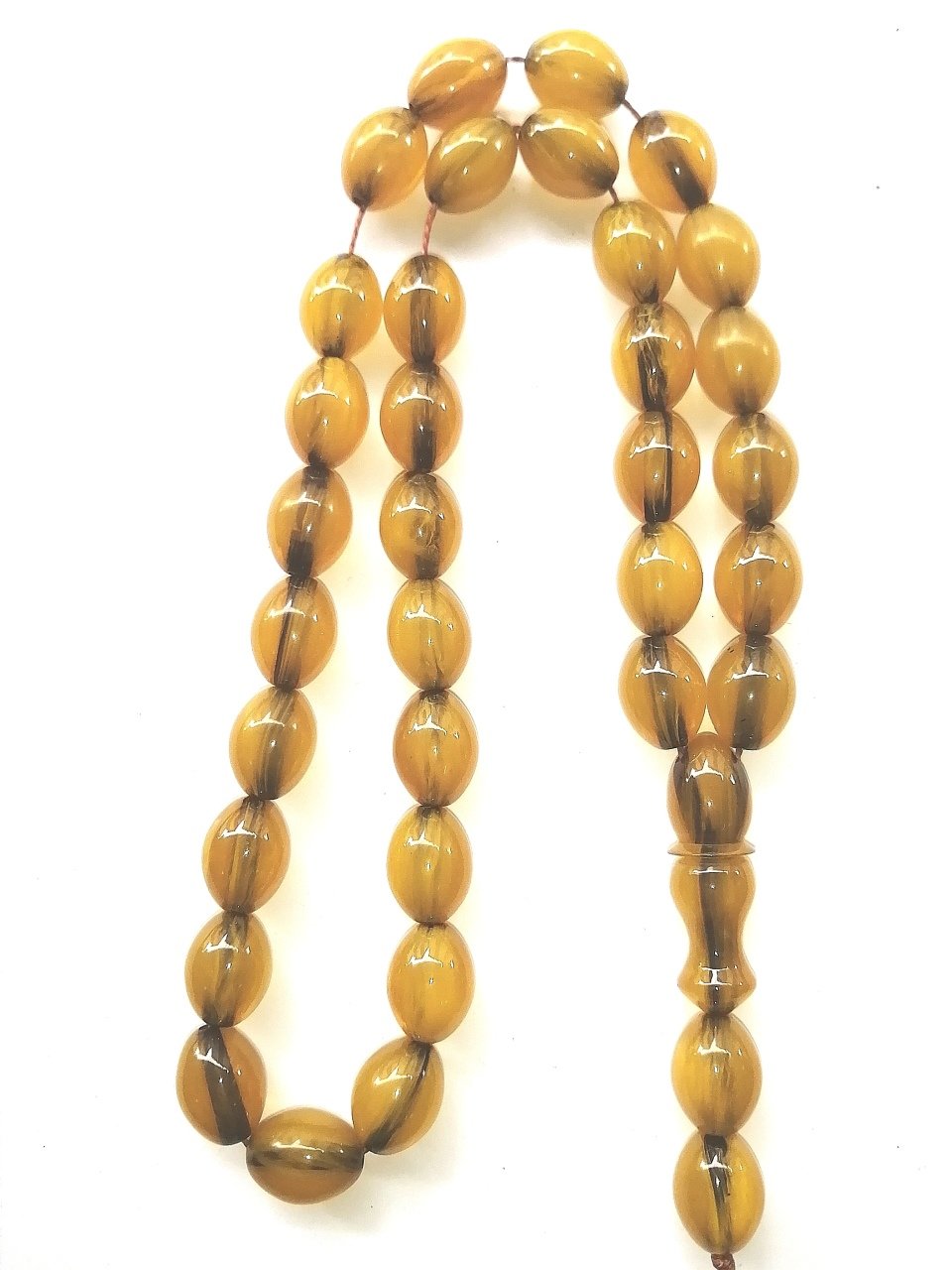 Çubuk Malzeme Eskitme Model Dik Hareli Sıkma Kehribar Tesbih