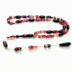 Sistem Püsküllü Şenalp Model Sıkma Kehribar Tesbih