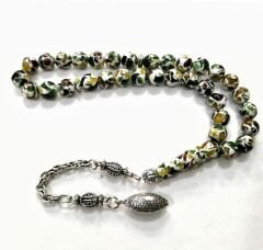 Gümüş Kaplama Alpaka Püsküllü Kokulu Tesbih