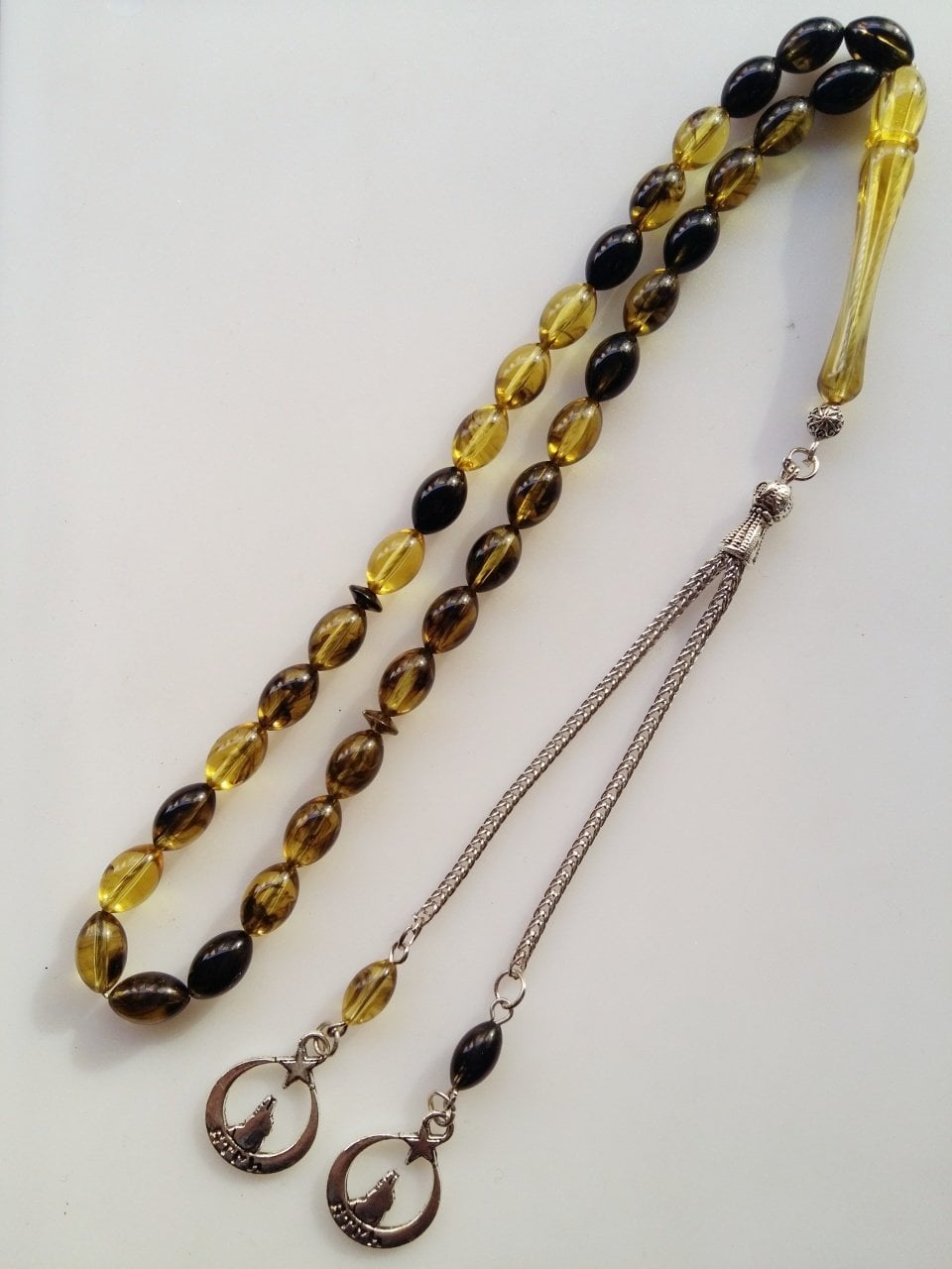 Metal Püsküllü Beyzi Kesim Tesbih