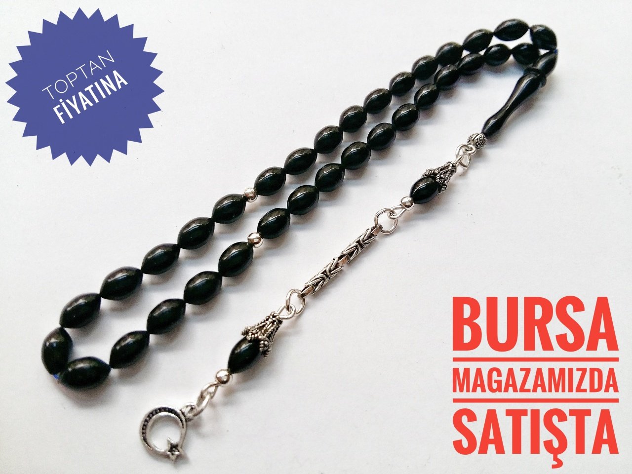 Yeşil Yansimalı 925 Ayar Gümüş Püsküllü Sıkma Kehribar Tesbih