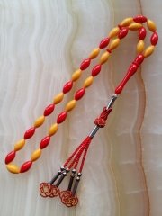 Metal Elişi Kazaz Püsküllü Beyzi Kesim Taraftar Renkli Bilardo Topu Tesbih