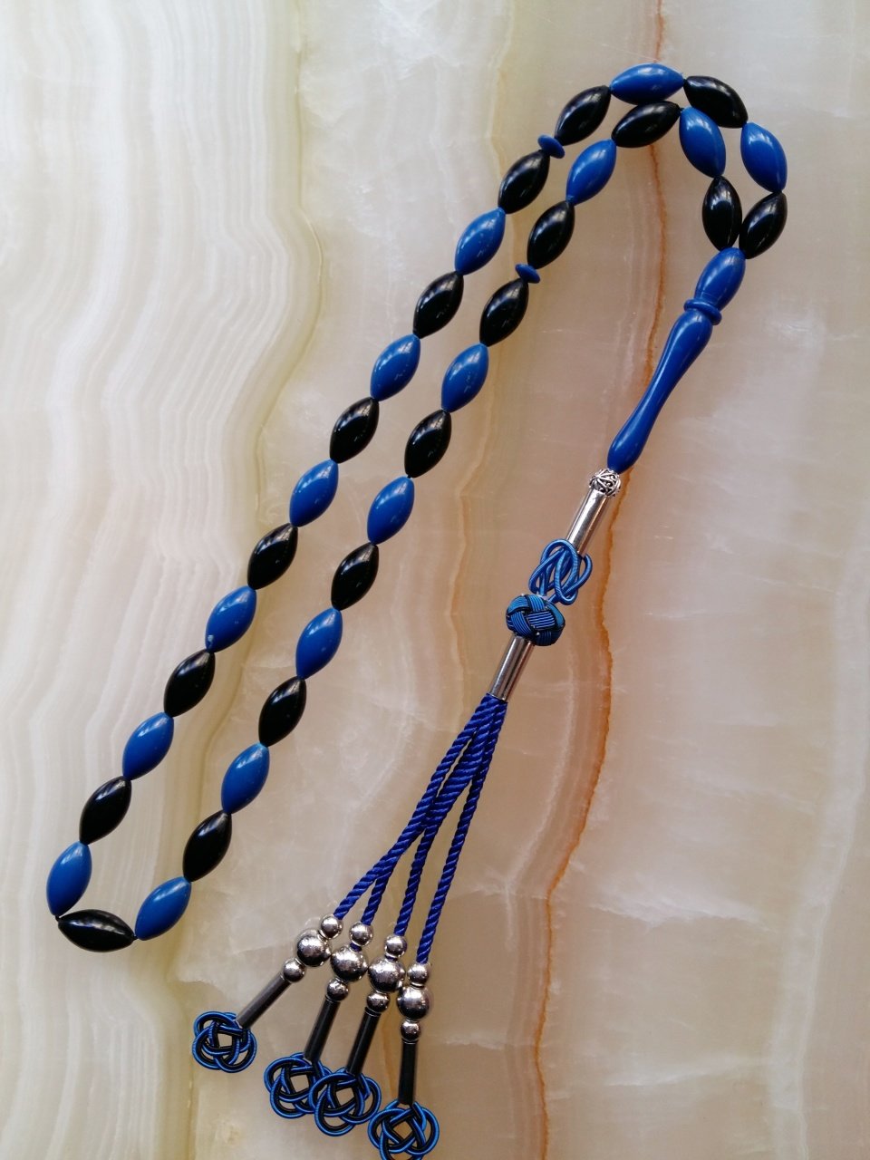 Metal Elişi Kazaz Püsküllü Beyzi Kesim Bilardo Topu Tesbih