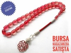 Kazaz Püsküllü Sıkma Kehribar Tesbih