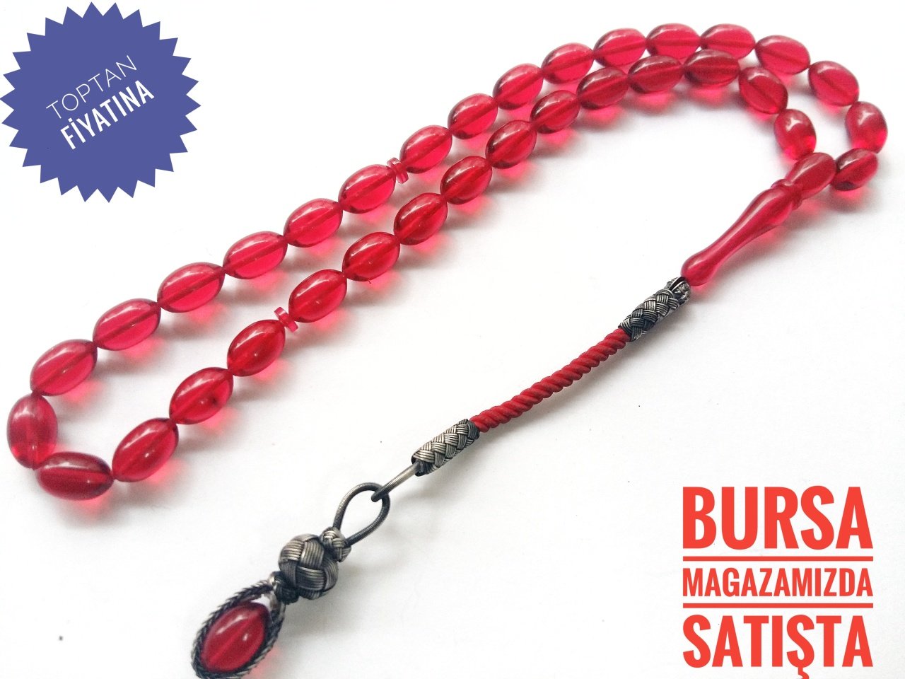 Kazaz Püsküllü Sıkma Kehribar