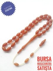 Usta Yapımı Koleksiyonluk Beyzi Kesim Sıkma Kehribar