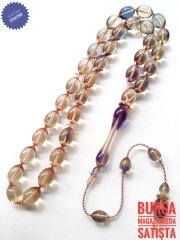 Usta Yapımı Koleksiyonluk Beyzi Kesim Ateş Kehribar