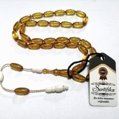 Sistem Püsküllü İskender İmame Modeli Arpa Kesim Ateş Kehribar Tesbih