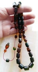 Sistemli Imamesi İşçilikli Kolleksiyonluk özel İşçilikli Atölye Yapımı Hareli Sıkma Kehribar Tesbih