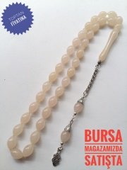 925 Ayar Gümüş Püsküllü Bukalemun Sıkma Kehribar Tesbih