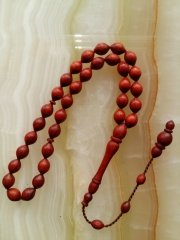 Sistemli Sıgırcık Kesim Kan Ağacı Tesbih