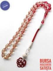 Kazaz Püsküllü Sıkma Kehribar Tesbih