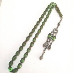 Alpaka Püsküllü Beyzi Kesim İmamesi İşçilikli Yeşil Ateş Kehribar Tesbihimiz Toptan Fiyatına Türkiyenin Online Toptan Tesbih Satış Sitesi toptantesbih.com da Beğeninize Sunulmuştur