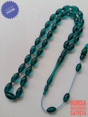 Usta Yapımı Koleksiyonluk Beyzi Kesim Sıkma Kehribar Tesbih