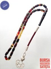 Kazaz Püsküllü Renk Cümbüşü Kapsül Kesim Sıkma Kehribar