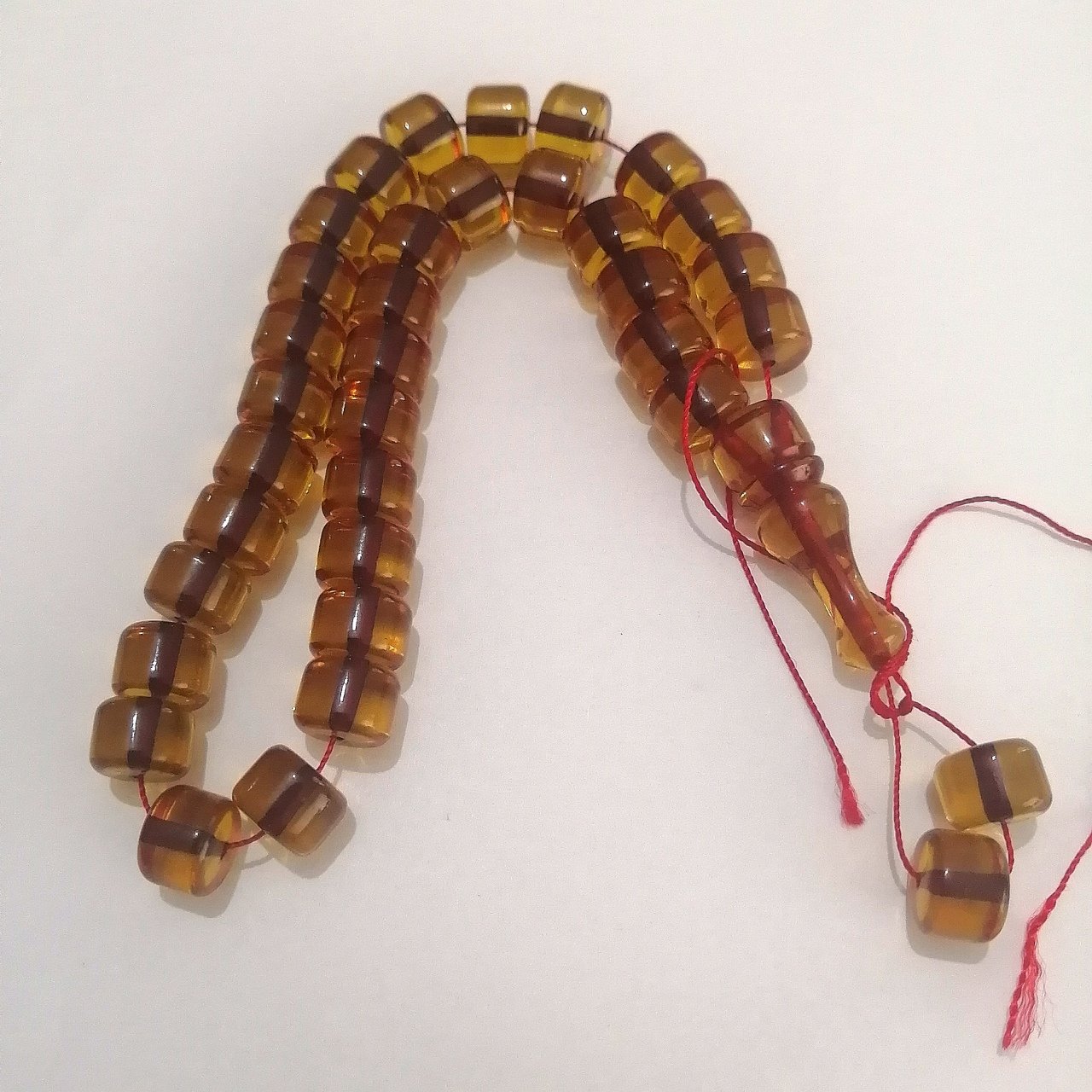 Tekerlek Kesim Ateş Kehribar Tesbih