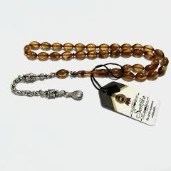 Gümüş Kaplama Alpaka Püsküllü Beyzi Kesim Sıkma Tesbih