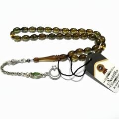 Gümüş Kaplama Alpaka Püsküllü Beyzi Kesim Ateş Tesbih