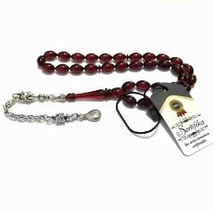 Gümüş Kaplama Alpaka Püsküllü Beyzi Kesim Ateş Tesbih