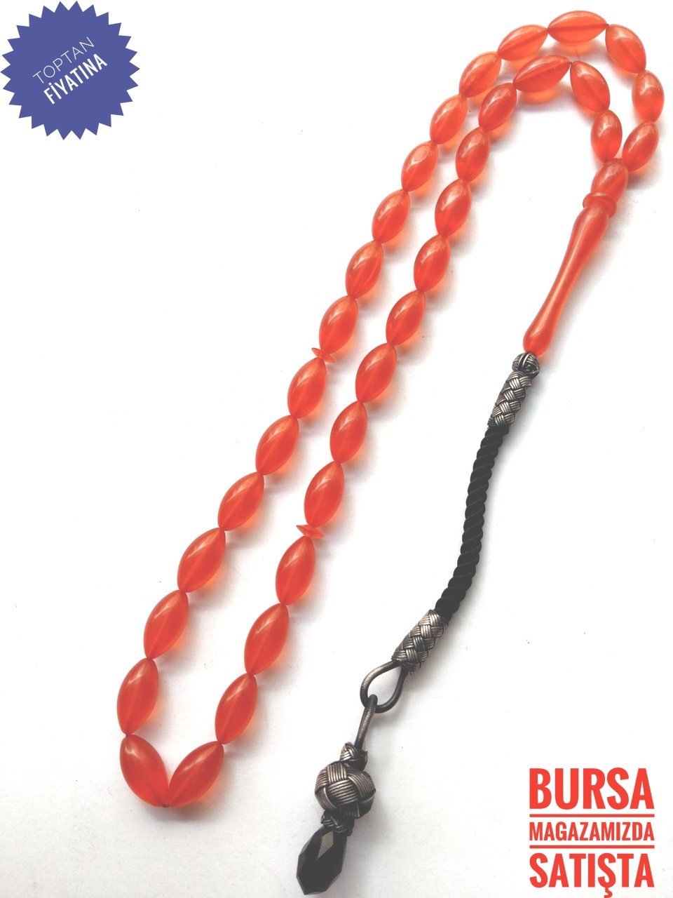 Çektikçe Parlayacak Kazaz Püsküllü Sıkma Kehribar Tesbih