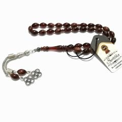 Alpaka Püsküllü Beyzi Kesim Sıkma Tesbih