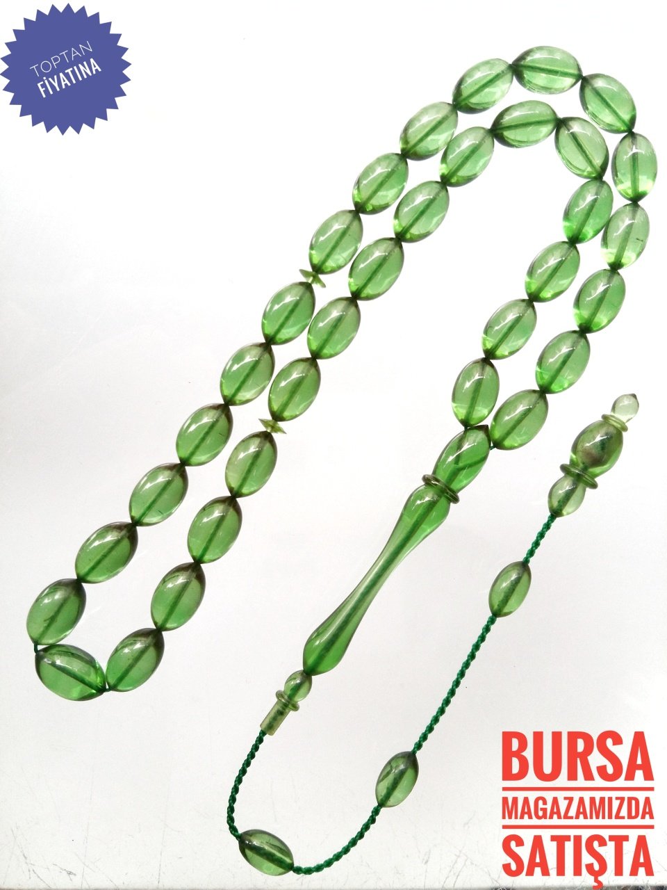 Usta Yapımı Koleksiyonluk Beyzi Kesim Ateş Kehribar Tesbih