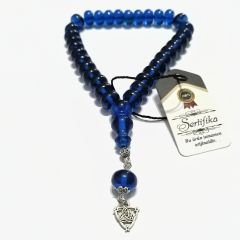 Alpaka Püsküllü Basık (Tekerlek) Kesim Bilekboy Katalin Tesbih