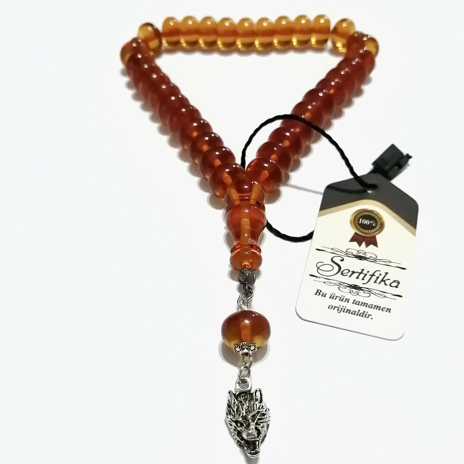 Alpaka Püsküllü Basık (Tekerlek) Kesim Bilekboy Katalin Tesbih