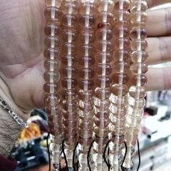 Alpaka Püsküllü Basık (Tekerlek) Kesim Bilekboy Katalin Tesbih