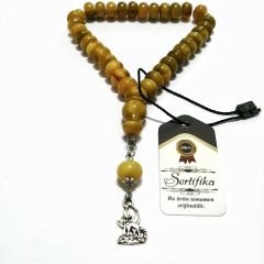 Alpaka Püsküllü Basık (Tekerlek) Kesim Bilekboy Katalin Tesbih