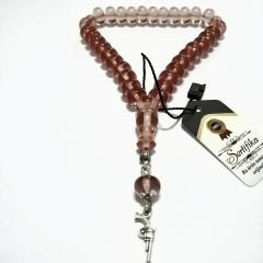 Alpaka Püsküllü Basık (Tekerlek) Kesim Bilekboy Katalin Tesbih