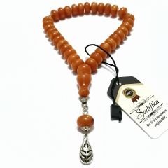 Alpaka Püsküllü Basık (Tekerlek) Kesim Bilekboy Katalin Tesbih