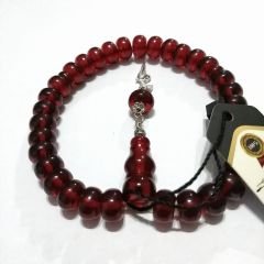 Alpaka Püsküllü Basık (Tekerlek) Kesim Bilekboy Katalin Tesbih