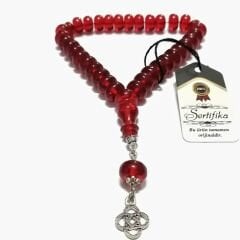 Alpaka Püsküllü Basık (Tekerlek) Kesim Bilekboy Katalin Tesbih